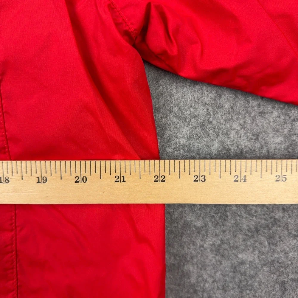 Nike Rain Jacket Mens Medium Red Foundation 12 Hooded Windbreaker Zip Soccer